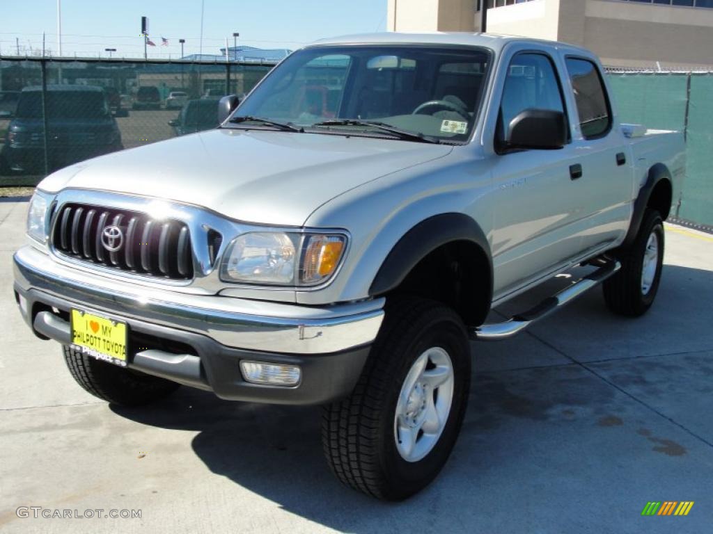 2004 Tacoma V6 TRD Double Cab 4x4 - Lunar Mist Metallic / Charcoal photo #7