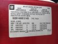 2008 Chevrolet Silverado 1500 LT Regular Cab 4x4 Info Tag