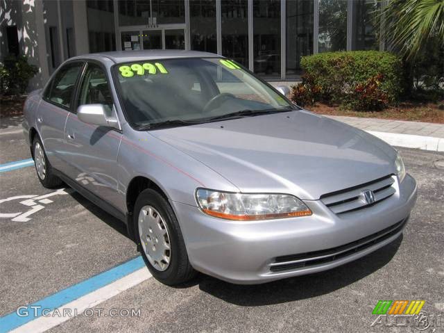 2001 Accord LX Sedan - Satin Silver Metallic / Quartz Gray photo #29