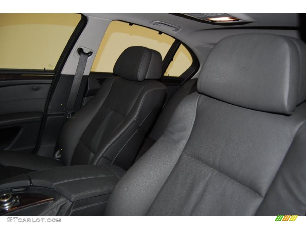 Black Interior 2009 BMW 5 Series 550i Sedan Photo #44976033