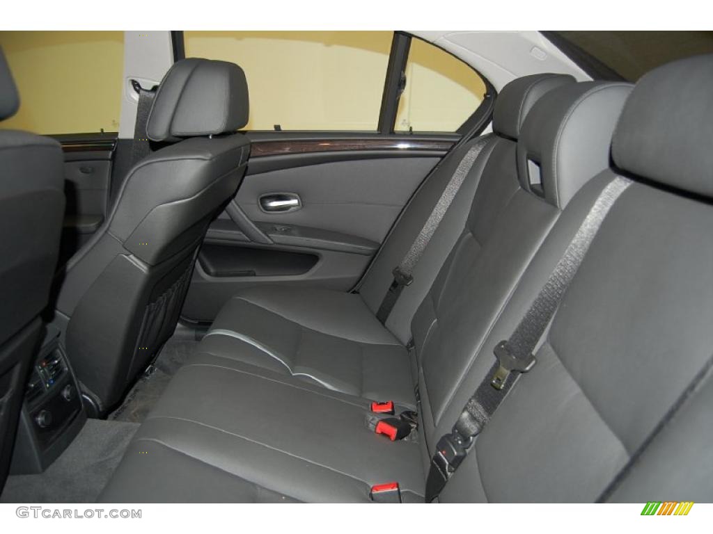 Black Interior 2009 BMW 5 Series 550i Sedan Photo #44976113