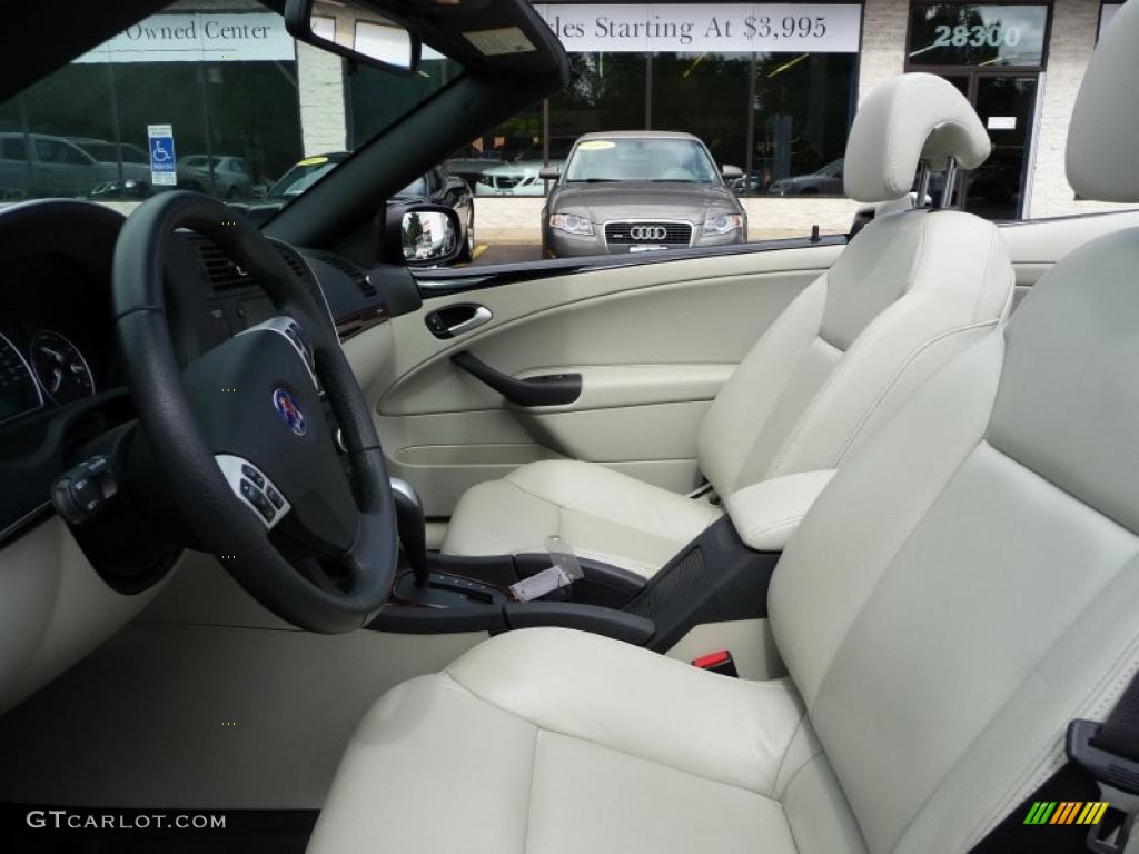 Parchment Interior 2009 Saab 9-3 2.0T Convertible Photo #44976509