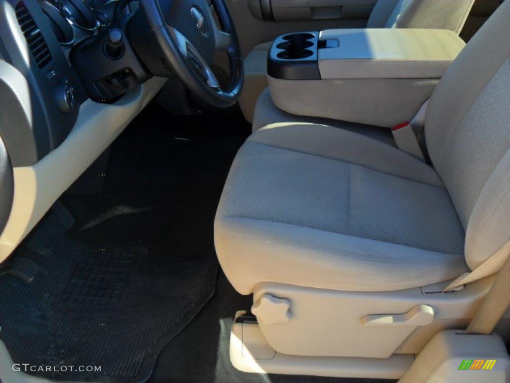 Ebony Black/Light Cashmere Interior 2007 GMC Sierra 1500 SLE Extended Cab Photo #44976585