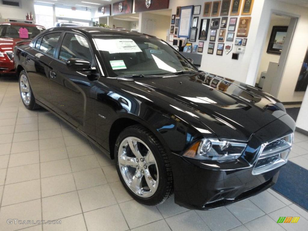 Brilliant Black Crystal Pearl 2011 Dodge Charger R/T Plus Exterior Photo #44976981