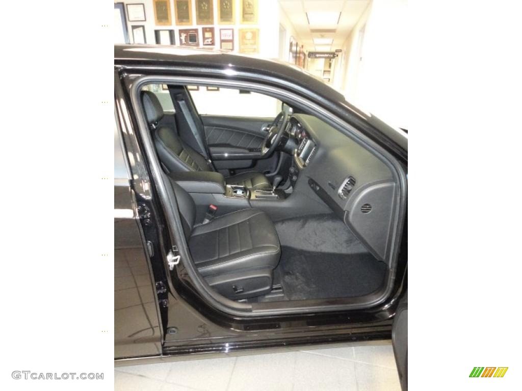 Black Interior 2011 Dodge Charger R/T Plus Photo #44977049