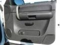 Ebony Black 2007 Chevrolet Silverado 1500 LT Regular Cab Door Panel