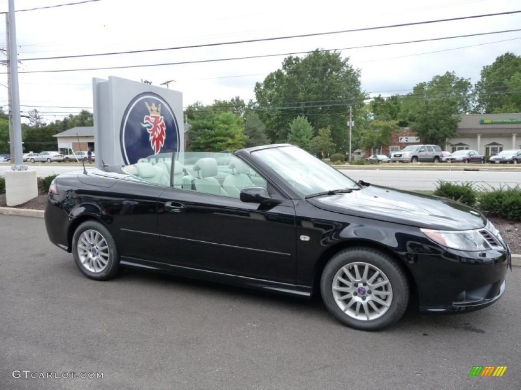 Black 2009 Saab 9-3 2.0T Convertible Exterior Photo #44977317