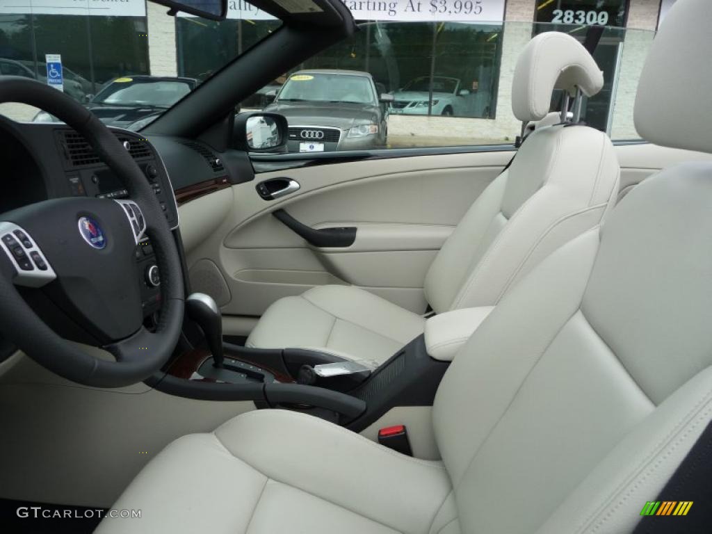 Parchment Interior 2009 Saab 9-3 2.0T Convertible Photo #44977409