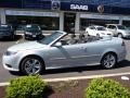 2009 Snow Silver Metallic Saab 9-3 Aero Convertible  photo #2