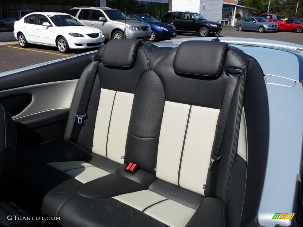 Black/Parchment Interior 2009 Saab 9-3 Aero Convertible Photo #44978039