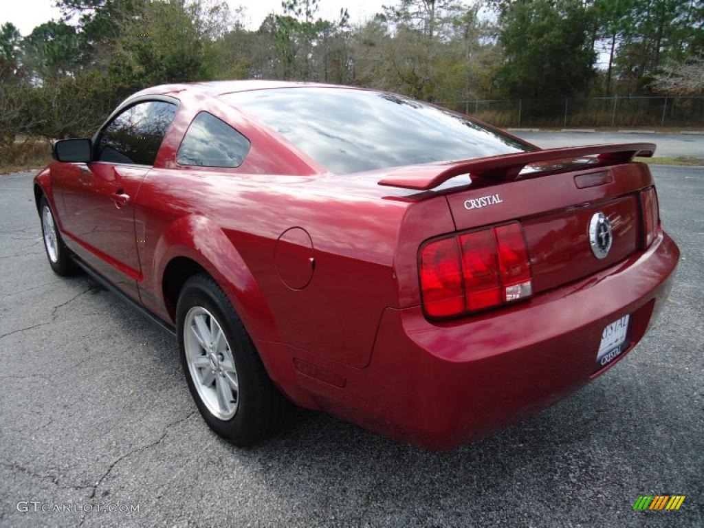 2006 Mustang V6 Premium Coupe - Redfire Metallic / Light Graphite photo #3