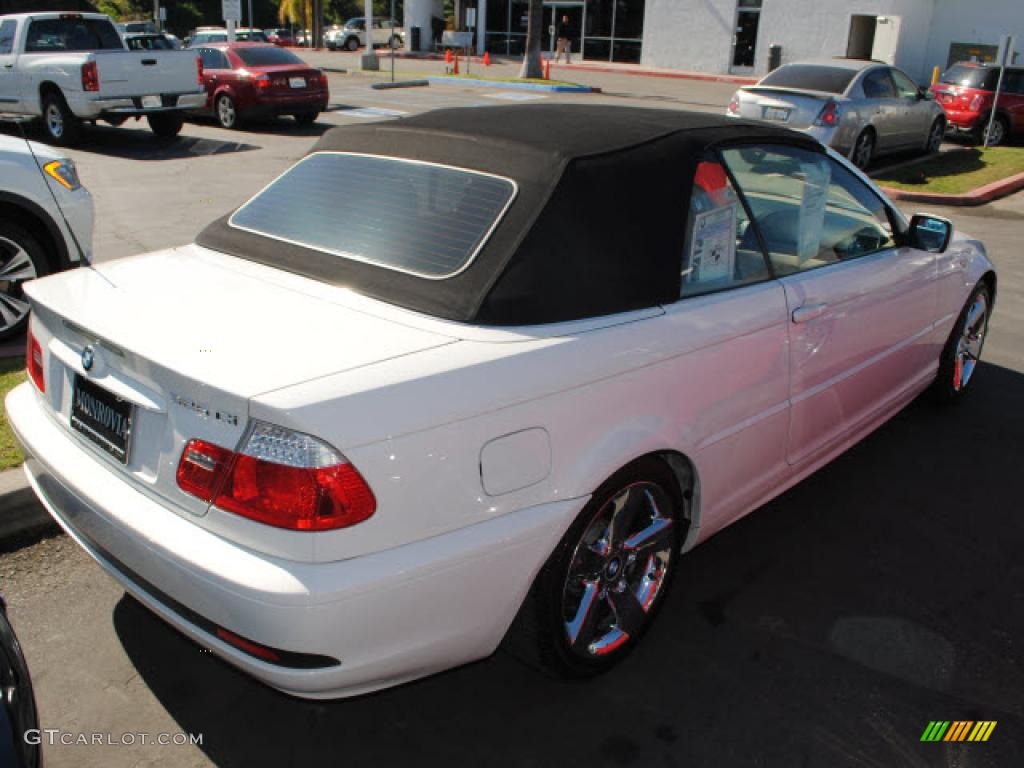 2005 3 Series 325i Convertible - Alpine White / Sand photo #8