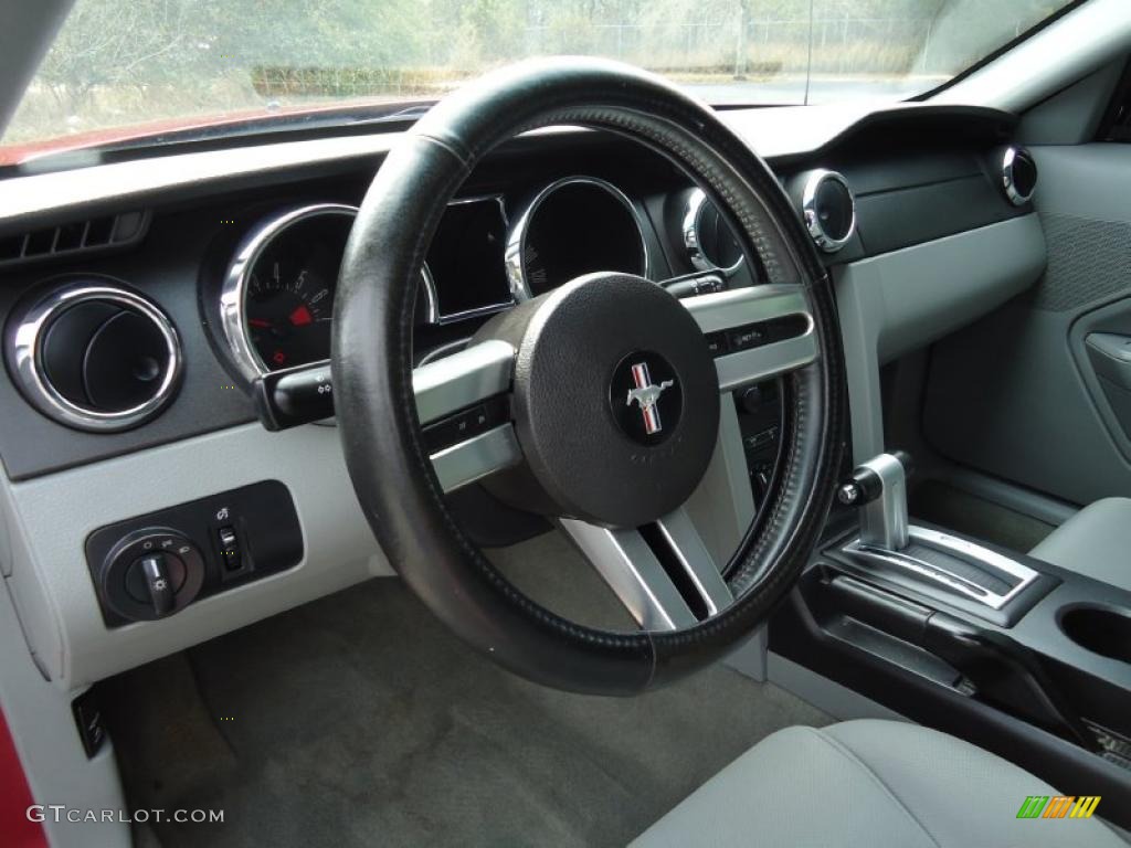 2006 Mustang V6 Premium Coupe - Redfire Metallic / Light Graphite photo #6