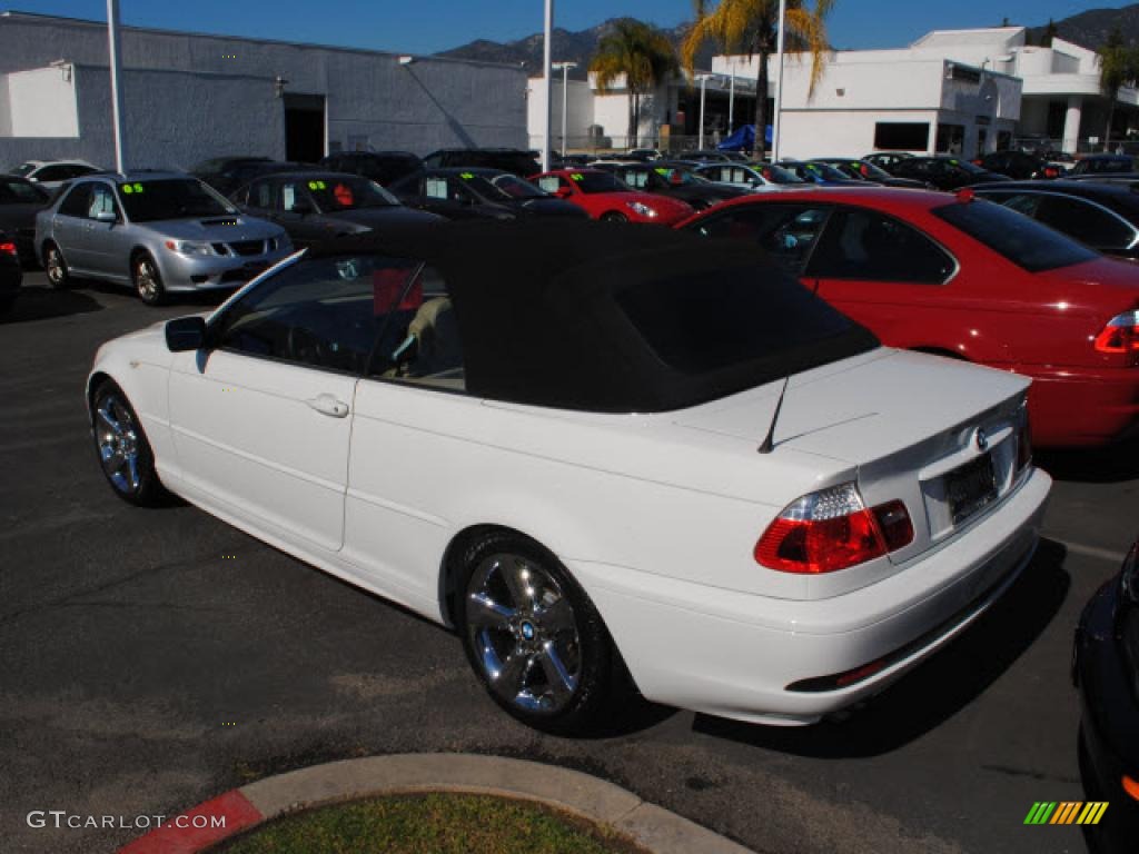 2005 3 Series 325i Convertible - Alpine White / Sand photo #10