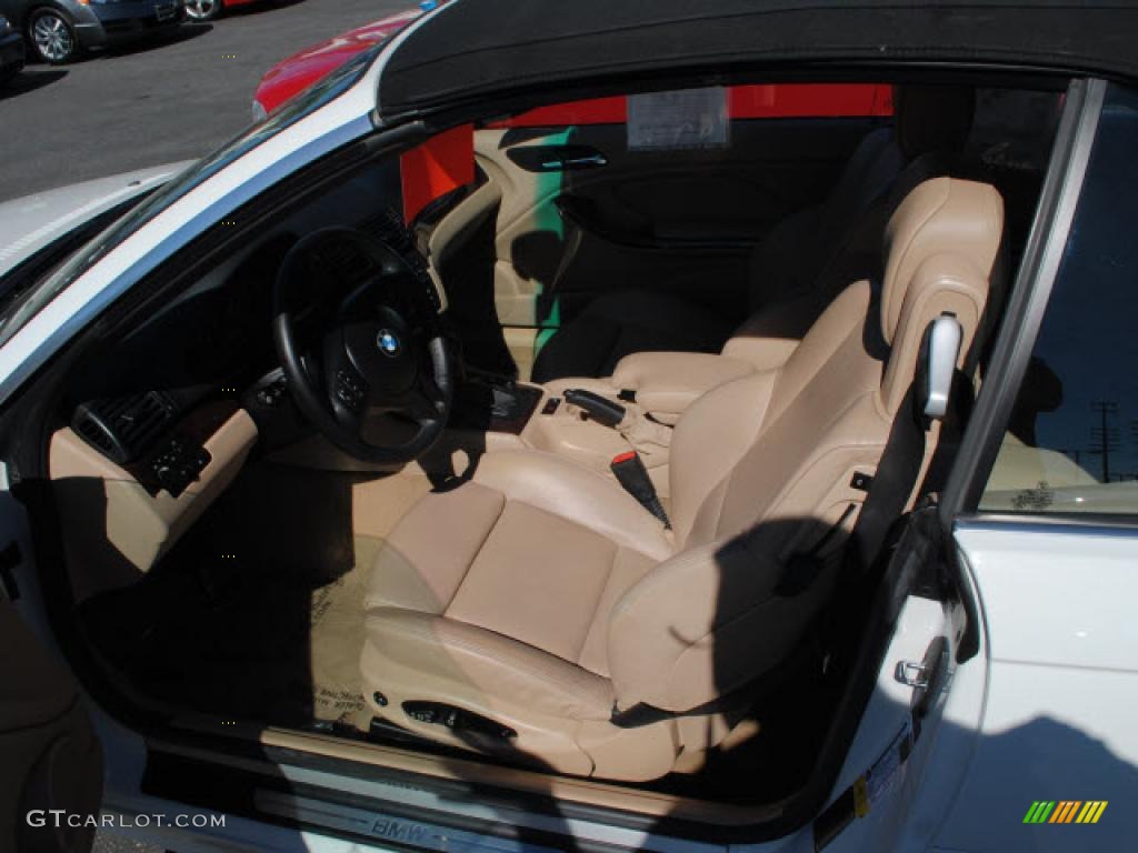 2005 3 Series 325i Convertible - Alpine White / Sand photo #13
