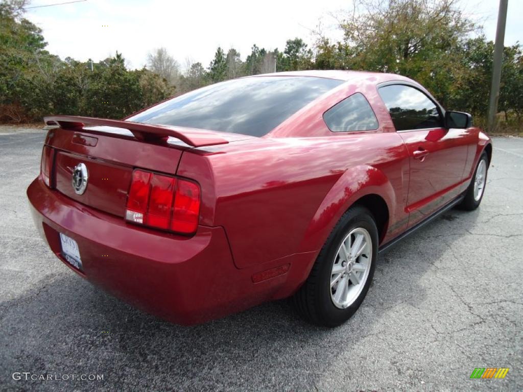2006 Mustang V6 Premium Coupe - Redfire Metallic / Light Graphite photo #9
