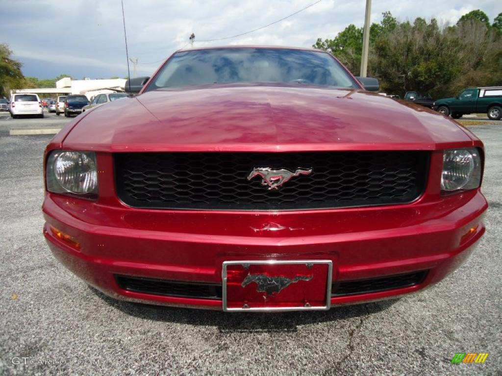 2006 Mustang V6 Premium Coupe - Redfire Metallic / Light Graphite photo #17