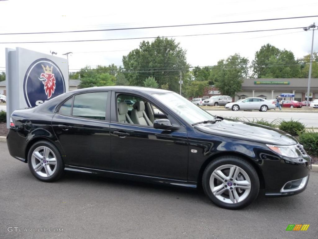 Black 2009 Saab 9-3 Aero XWD Sport Sedan Exterior Photo #44978777