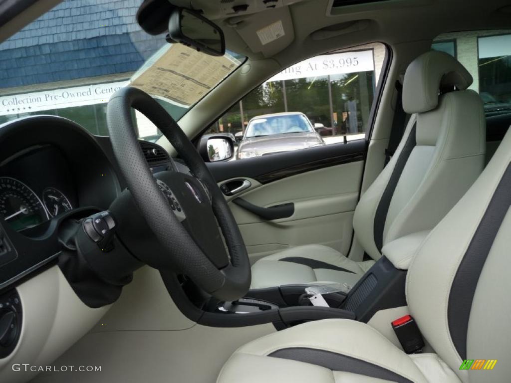 Parchment/Black Interior 2009 Saab 9-3 Aero XWD Sport Sedan Photo #44978873