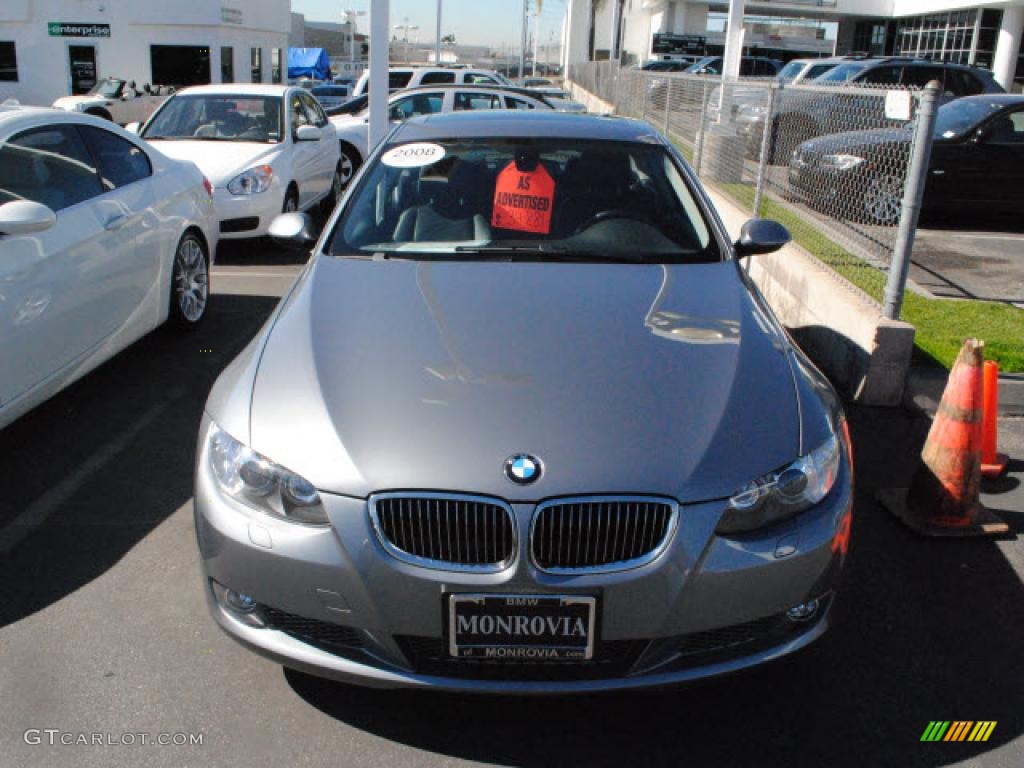 2008 3 Series 335i Coupe - Space Grey Metallic / Black photo #25