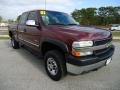 2001 Dark Carmine Red Metallic Chevrolet Silverado 2500HD LS Extended Cab 4x4  photo #12