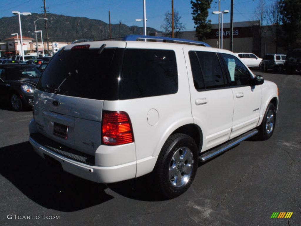 2004 Explorer Limited AWD - Ceramic White Tri Coat Metallic / Graphite photo #9