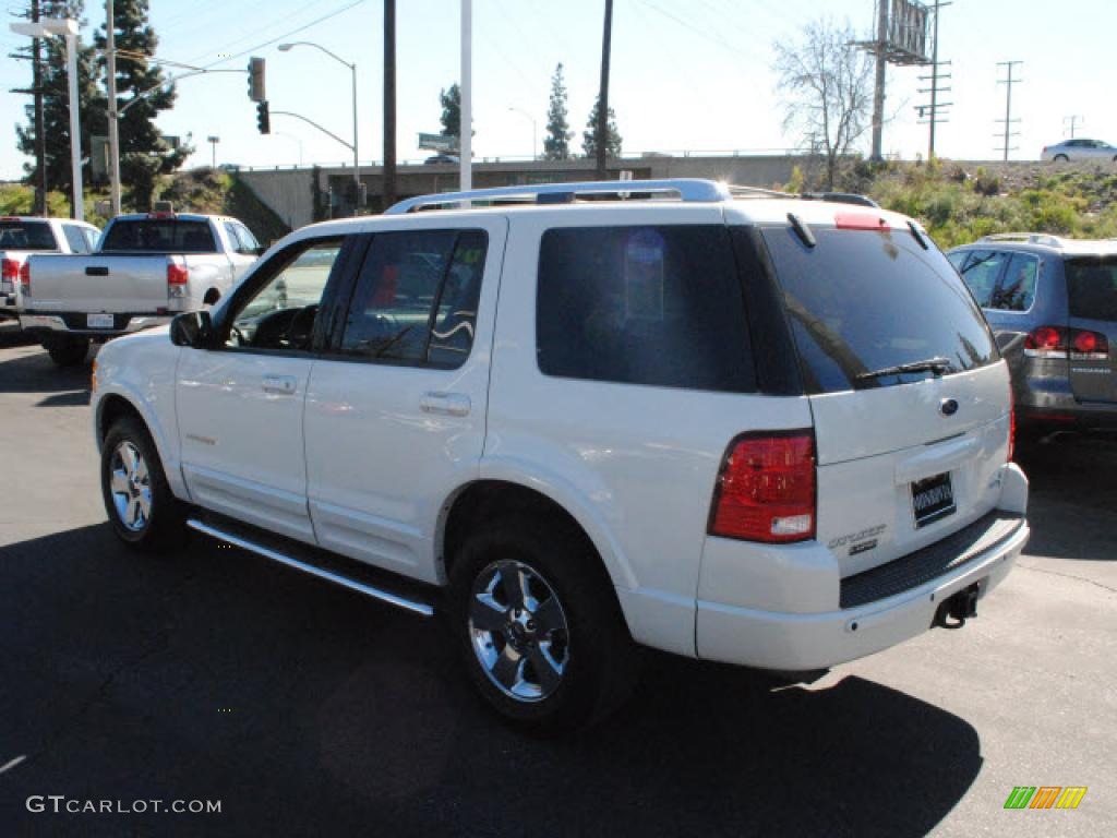 2004 Explorer Limited AWD - Ceramic White Tri Coat Metallic / Graphite photo #11