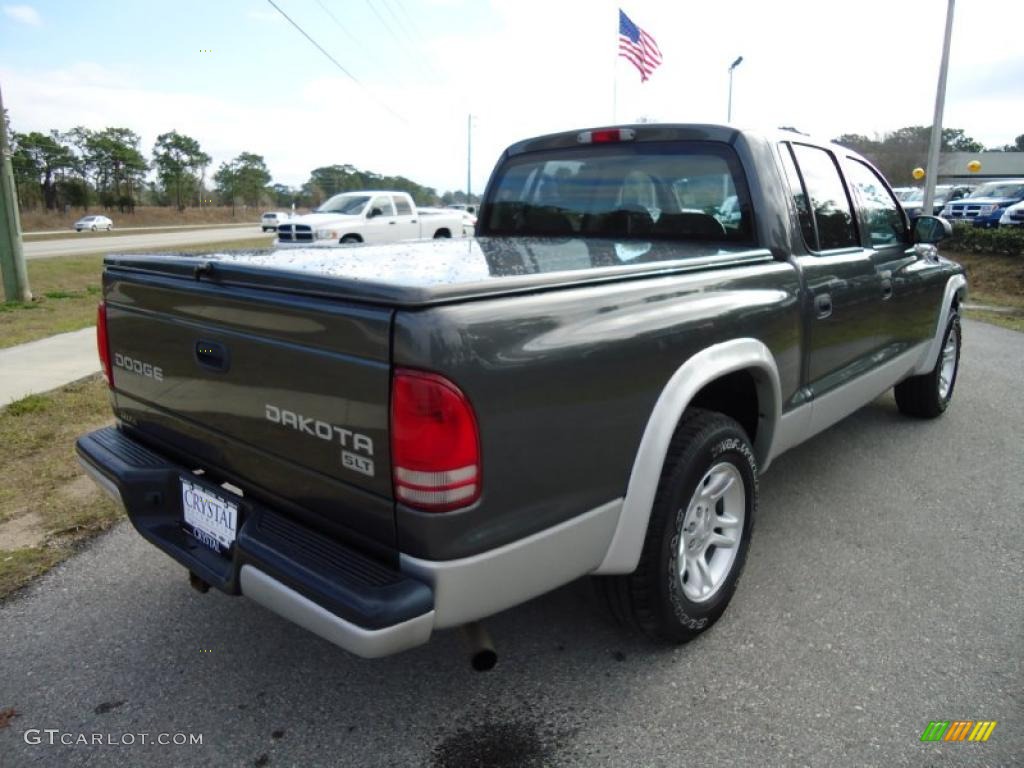 2004 Dakota SLT Quad Cab 4x4 - Graphite Metallic / Dark Slate Gray photo #11