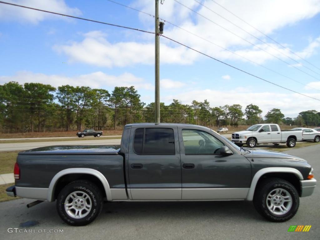 Graphite Metallic 2004 Dodge Dakota SLT Quad Cab 4x4 Exterior Photo #44981734