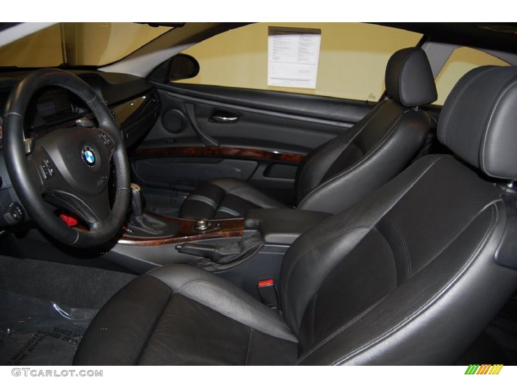 2008 3 Series 328i Coupe - Jet Black / Black photo #18
