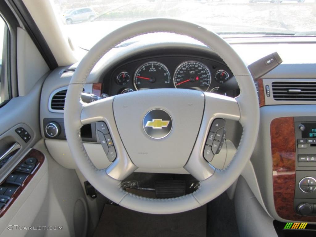 2011 Chevrolet Avalanche LT Dark Titanium/Light Titanium Steering Wheel Photo #44983607