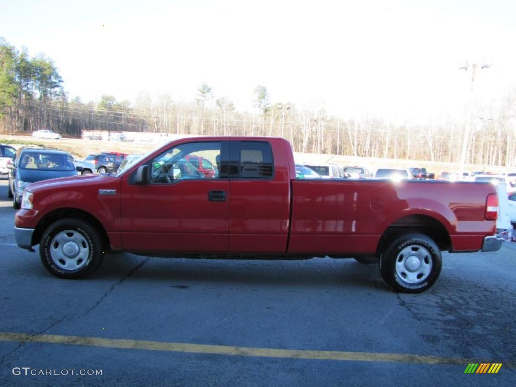 2004 F150 XLT SuperCab - Bright Red / Dark Flint photo #4