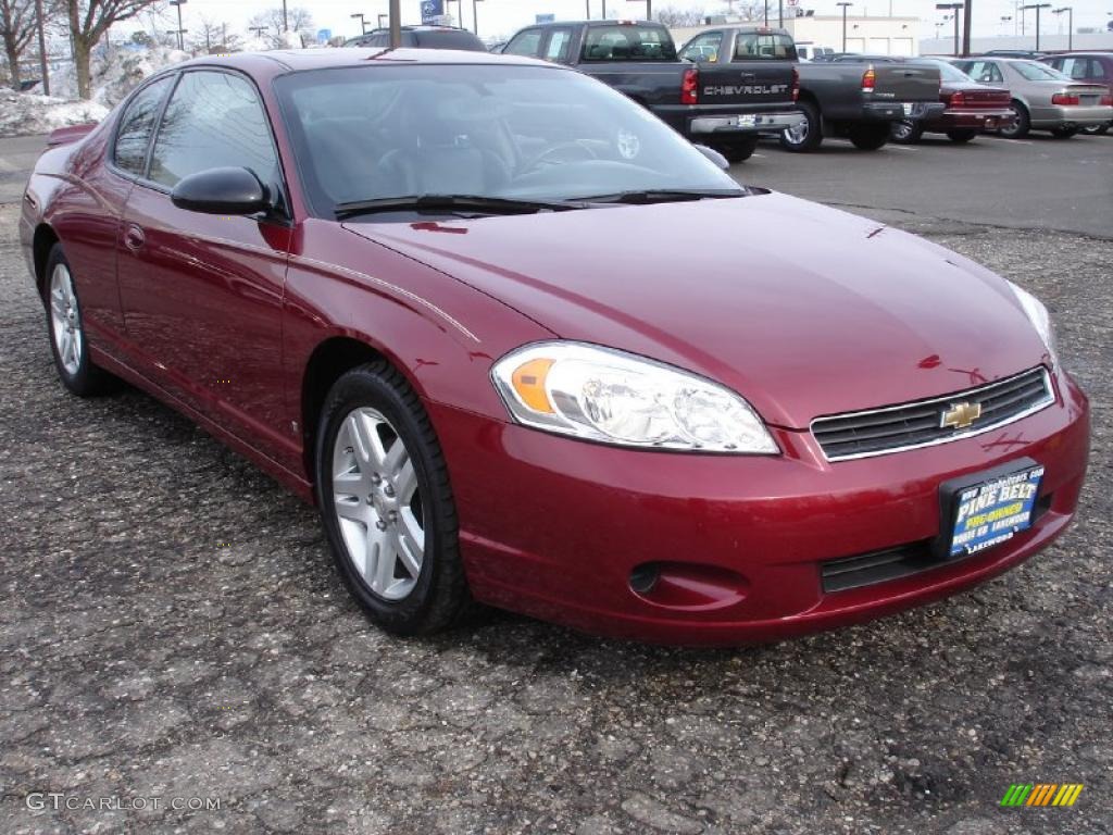 Red Jewel Tint Coat 2007 Chevrolet Monte Carlo LT Exterior Photo #44985218