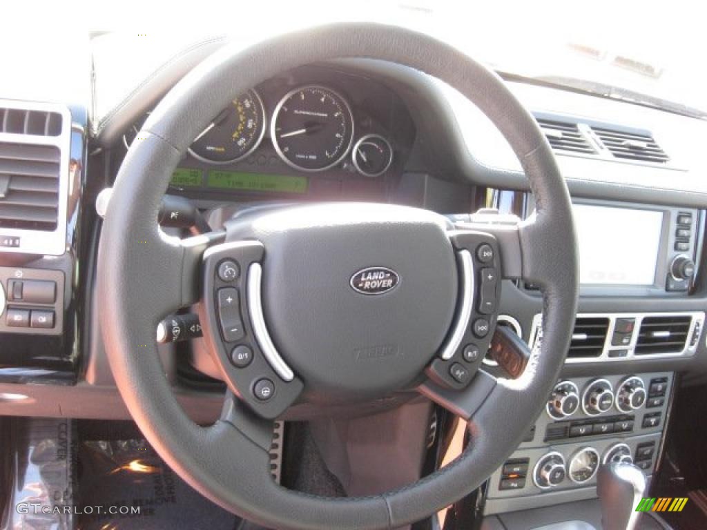 2007 Range Rover Supercharged - Java Black Pearl / Jet Black photo #9