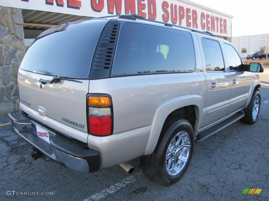 2005 Suburban 1500 LT 4x4 - Silver Birch Metallic / Tan/Neutral photo #7