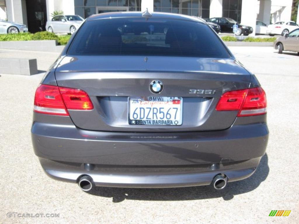 2008 3 Series 335i Coupe - Sparkling Graphite Metallic / Saddle Brown/Black photo #4