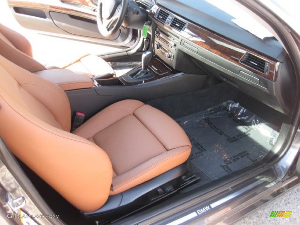 2008 3 Series 335i Coupe - Sparkling Graphite Metallic / Saddle Brown/Black photo #7
