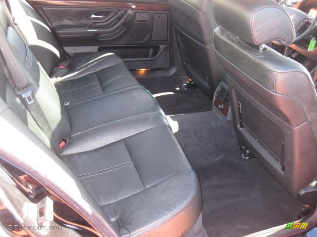 Black Interior 1998 BMW 7 Series 740iL Sedan Photo #44986498