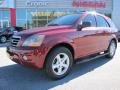 2007 Radiant Red Kia Sorento LX  photo #1