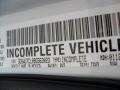 PW7: Bright White 2011 Dodge Ram 5500 HD SLT Crew Cab 4x4 Chassis Color Code