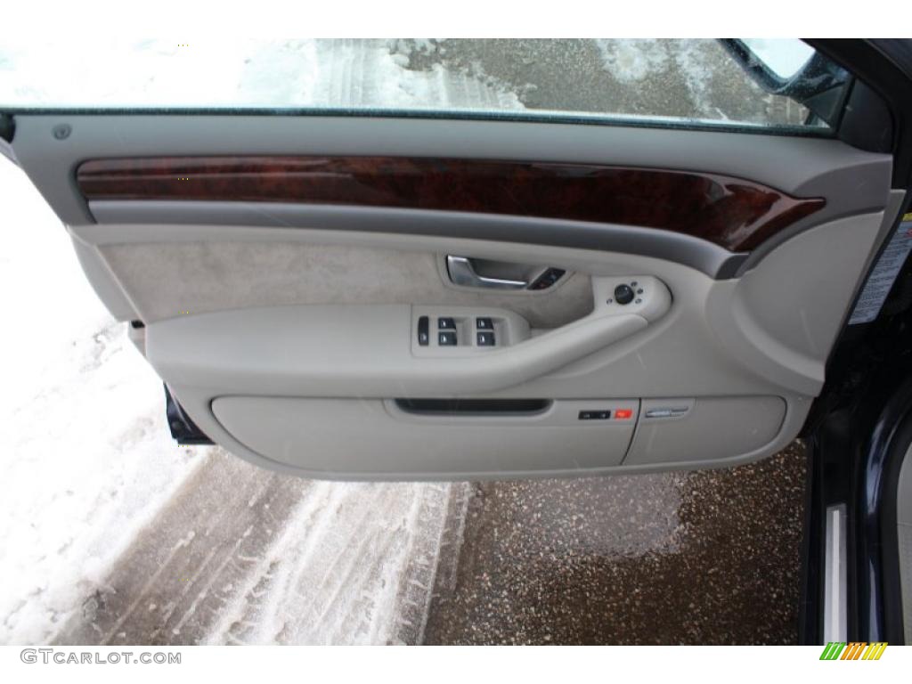 2005 Audi A8 4.2 quattro Beige Door Panel Photo #44991542