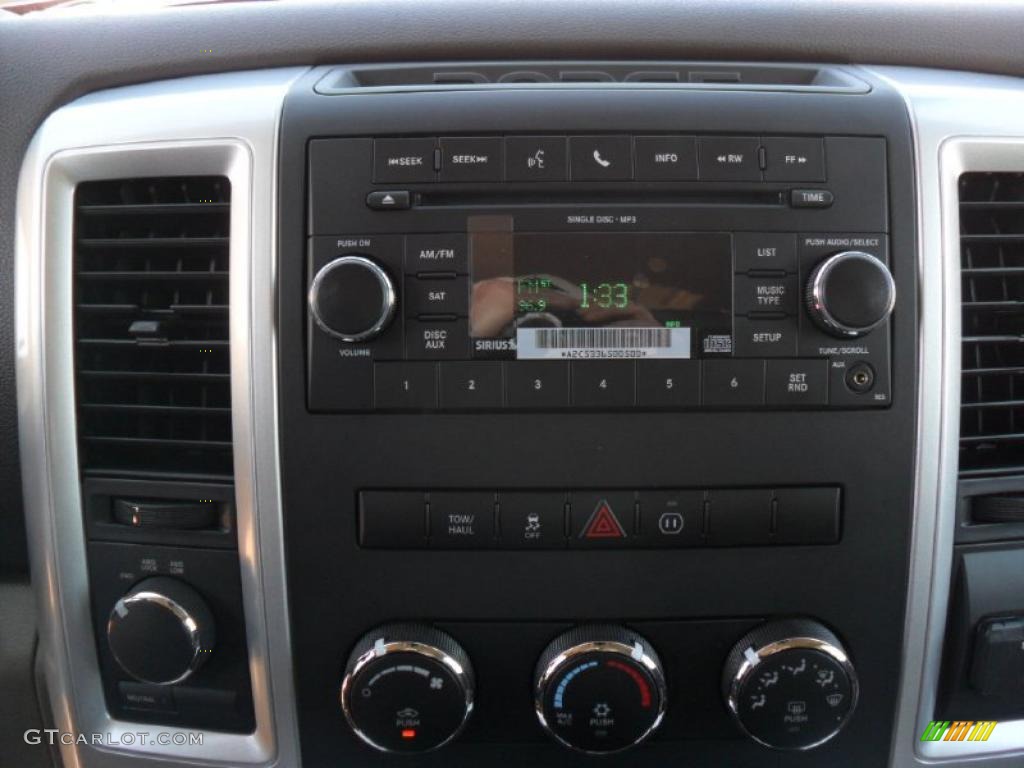 2011 Dodge Ram 1500 SLT Outdoorsman Quad Cab 4x4 Controls Photo #44992570