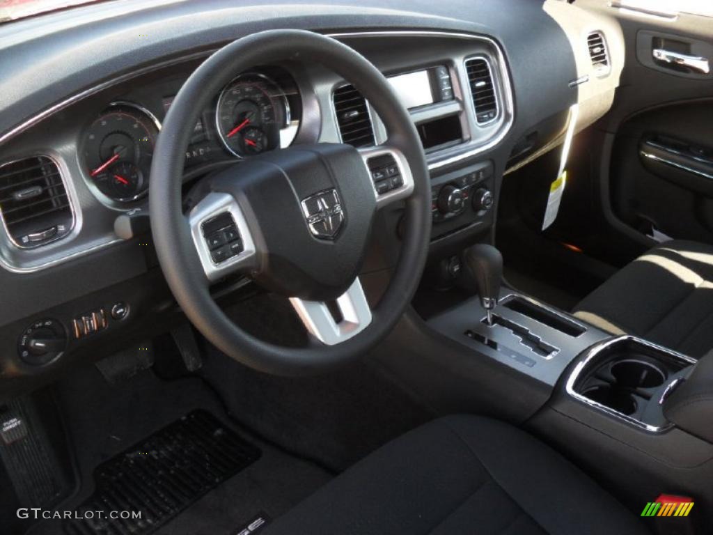 Black Interior 2011 Dodge Charger Se Photo 44993202
