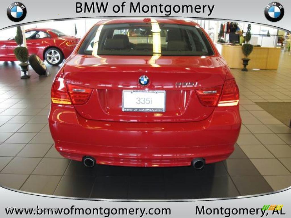 2010 3 Series 335i Sedan - Crimson Red / Black photo #9
