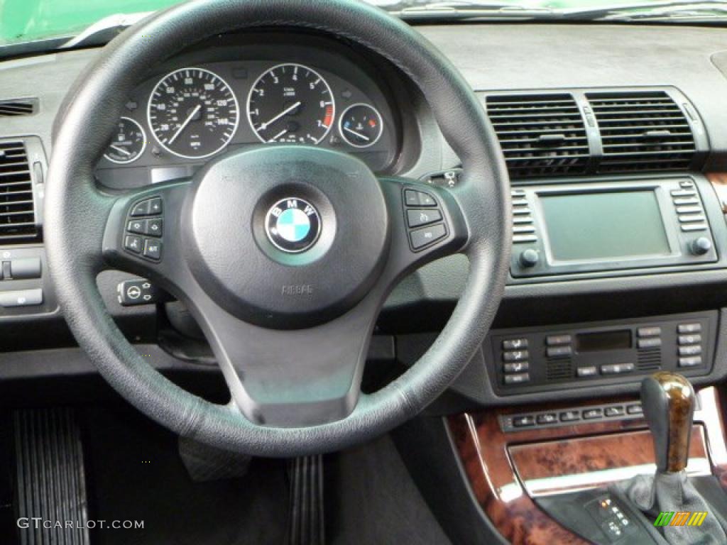 2006 BMW X5 4.4i Black Steering Wheel Photo #44999934