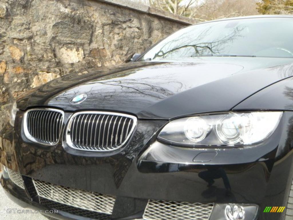 2009 3 Series 335i Coupe - Jet Black / Black photo #15