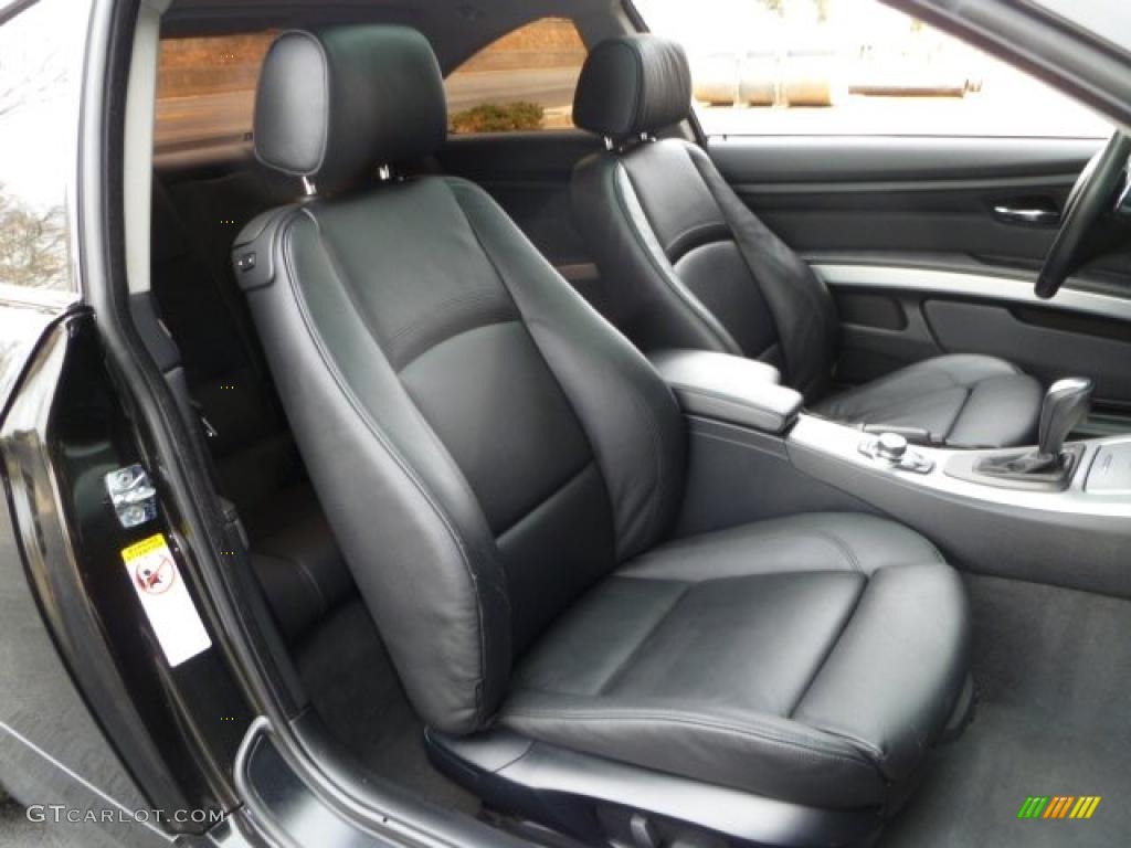 Black Interior 2009 BMW 3 Series 335i Coupe Photo #45000342