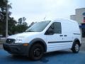 Frozen White 2011 Ford Transit Connect XL Cargo Van Exterior