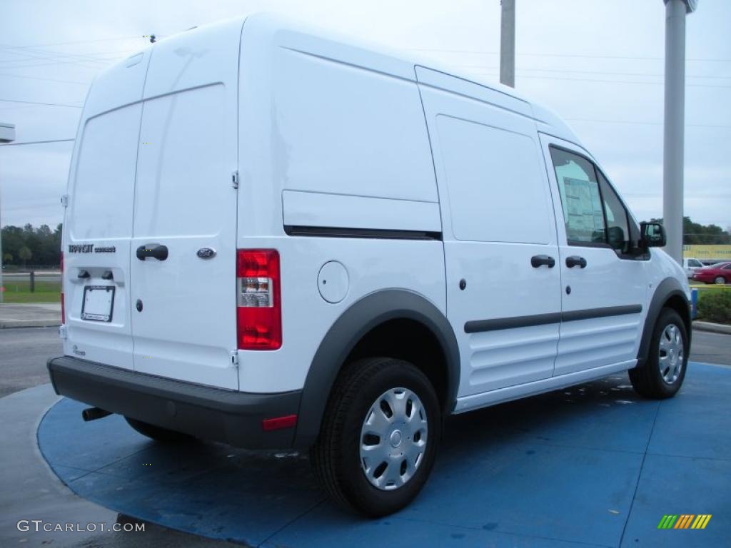 Frozen White 2011 Ford Transit Connect XL Cargo Van Exterior Photo #45000846