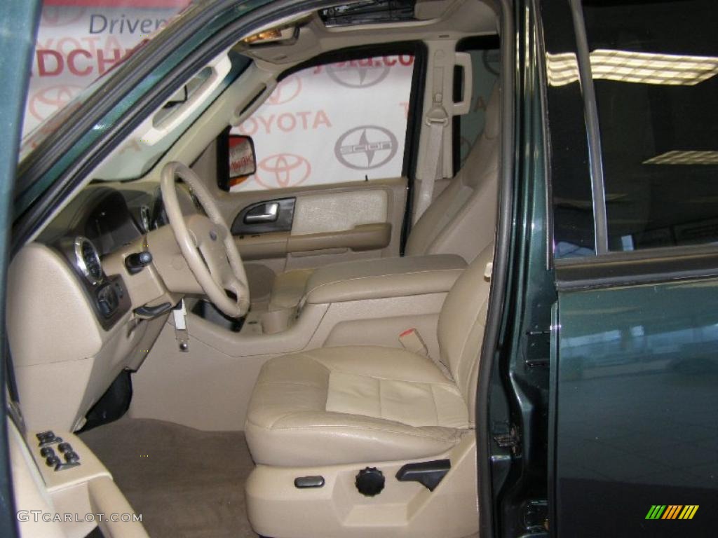 2003 Expedition Eddie Bauer 4x4 - Estate Green Metallic / Medium Parchment photo #16